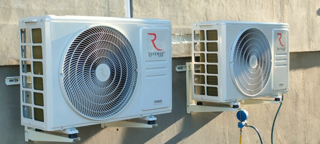 Montaż dwóch klimatyzatorów Rotenso Mirai - okolice Ostrowa Wlkp.