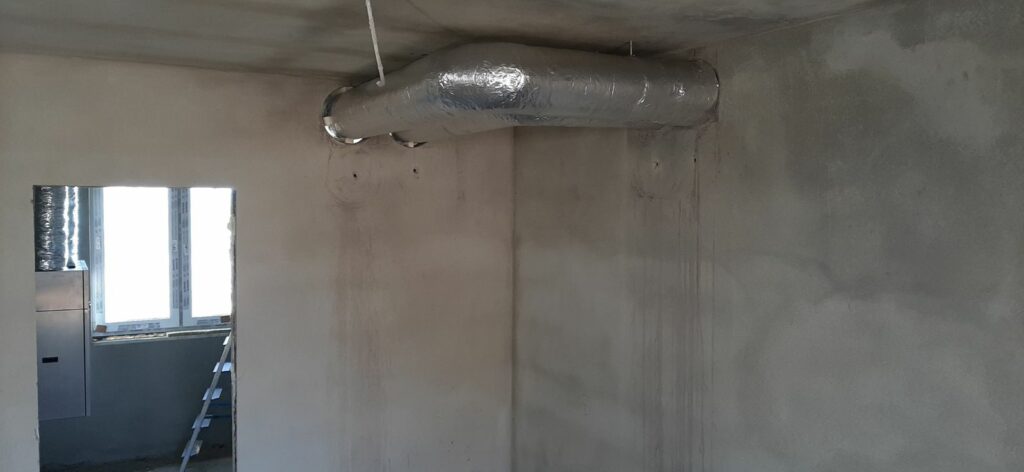 Montaż instalacji rekuperacji - instalacja nawiewno-wywiewna.