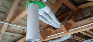 Anemostat nawiewny instalacji rekuperacji w domu jednorodzinnym - Ostrów Wlkp